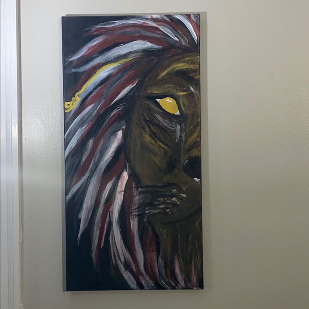 Lion painting